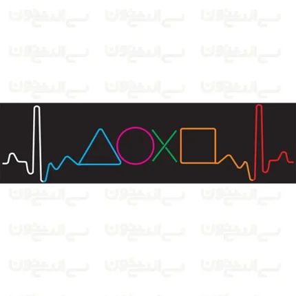 تابلو نئون طرح نوار قلب گیمینگ