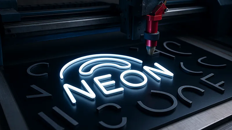 کاربرد CNC در تابلو نئون
