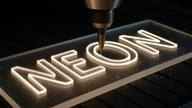 کاربرد CNC در طراحی با نئون
