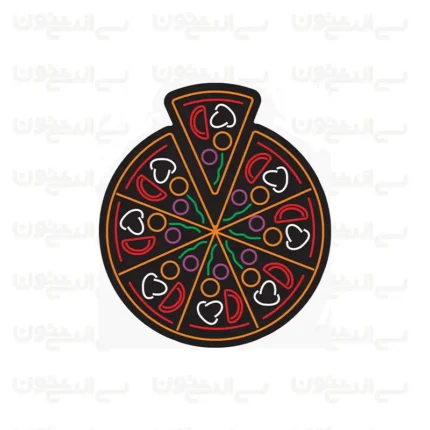 تابلو نئون طرح پیتزا شماره 6