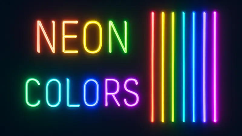 راهنمای جامع انتخاب بهترین رنگ نور در تابلو نئون | روانشناسی رنگ در برندینگ 2026 2 رنگ های نئون تابلو