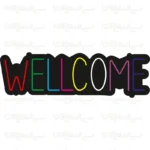 تابلو نئون طرح Welcome شماره 2