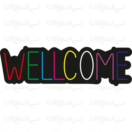 تابلو نئون طرح Welcome شماره 2