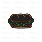 تابلو نئون طرح ساندویچ