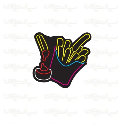 تابلو نئون طرح سیب زمینی شماره 5