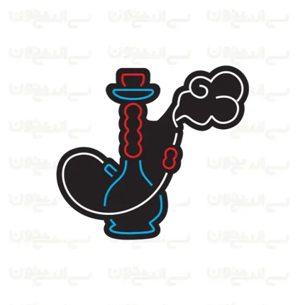 تابلو نئون طرح قلیون شماره 5