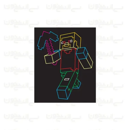 تابلو نئون طرح ماینکرافت