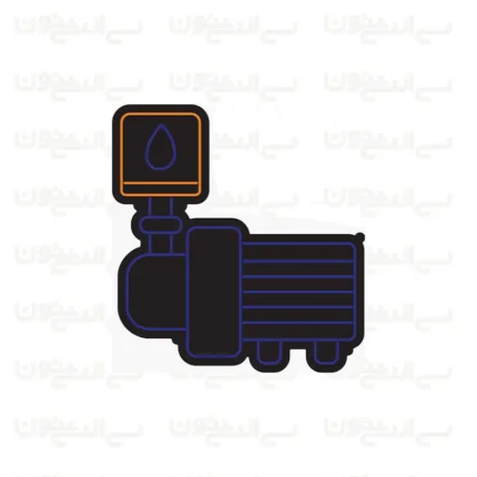 تابلو نئون طرح موتور پمپ صنعتی