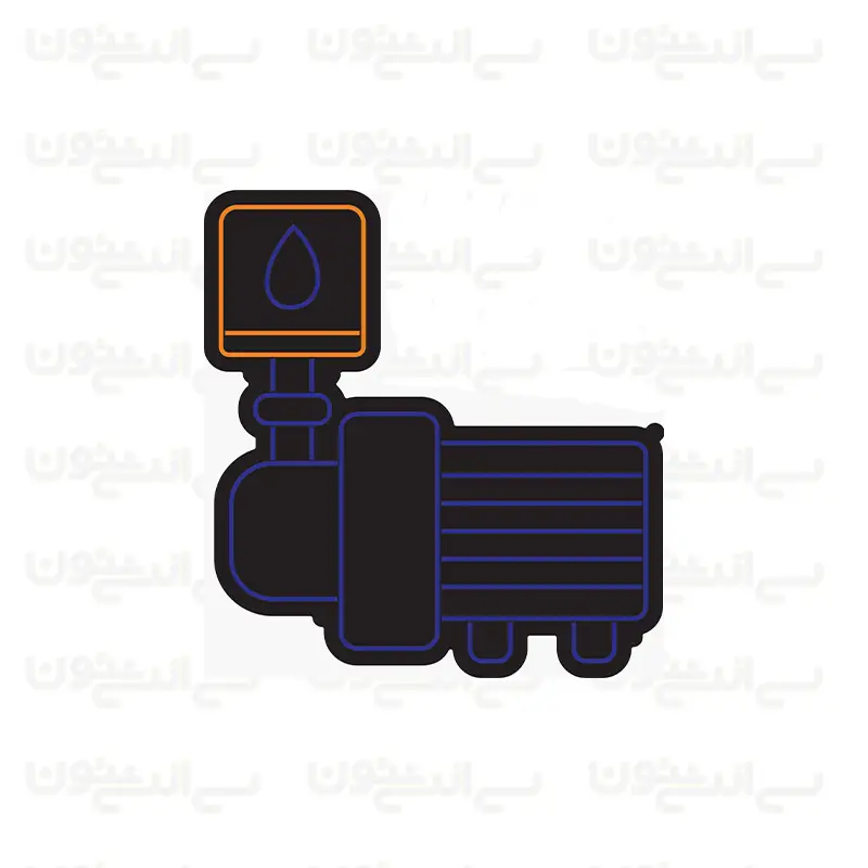 تابلو نئون طرح موتور پمپ صنعتی