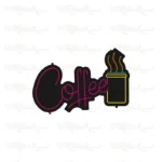 تابلو نئون طرح کافه