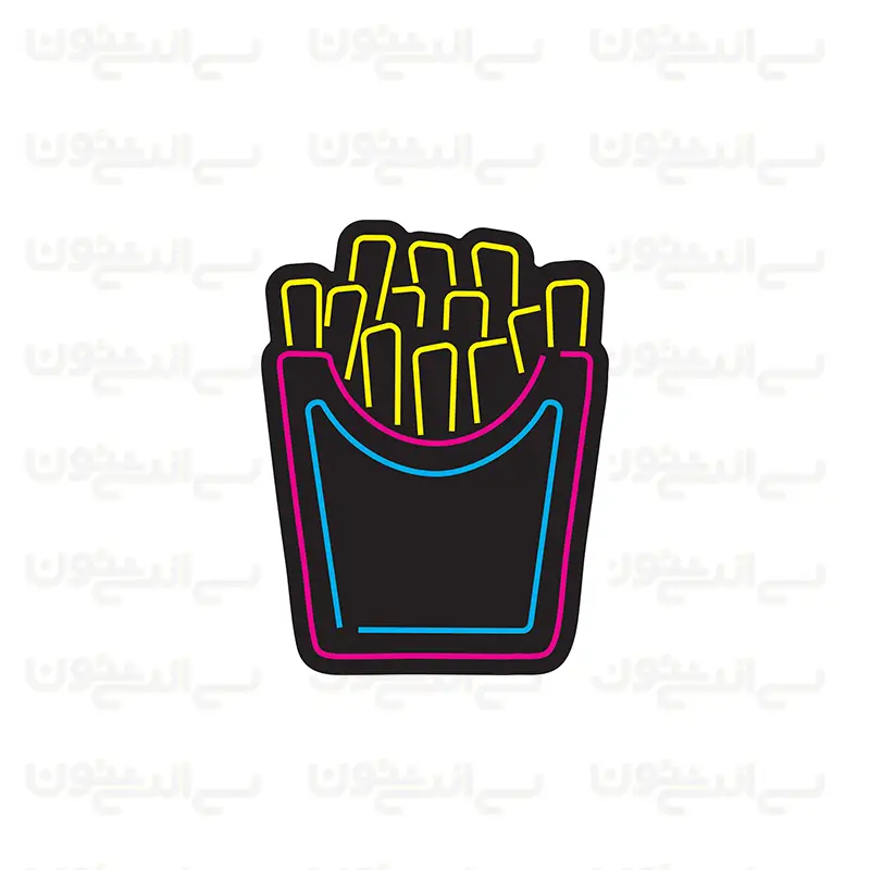 تابلو نئون سیب زمینی طرح شماره 6