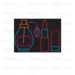 تابلو نئون طرح عطر و رژ لب