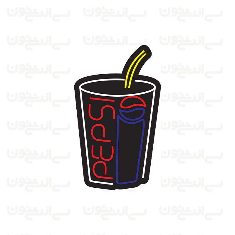 تابلو نئون طرح نوشابه پپسی