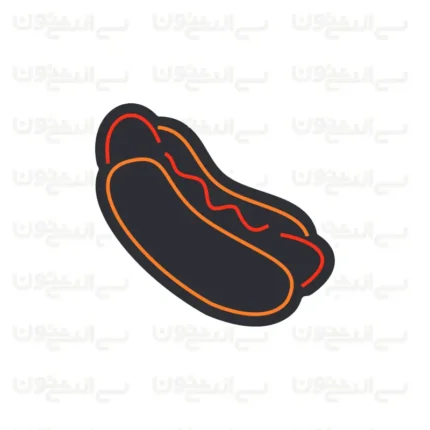 تابلو نئون طرح هات داگ شماره 2