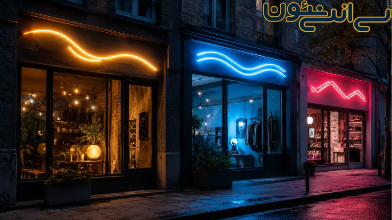 بهترین رنگ تابلو نئون مغازه و کسب و کار چیست؟ | راهنمای انتخاب حرفه ای 1 بهترین رنگ تابلو نئون برای مغازه چگونه انتخاب می شود؟