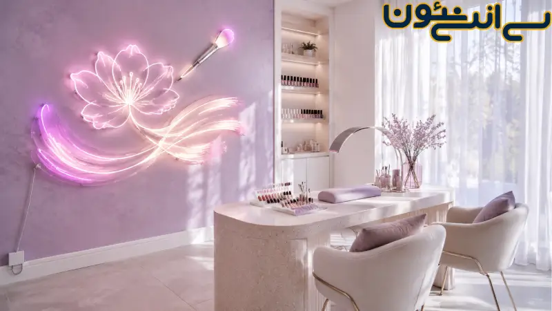 راهنمای انتخاب تابلو نئون آرایشگاه زنانه | از طراحی تا نصب 1 چرا انتخاب تابلو نئون آرایشگاه زنانه اهمیت دارد؟